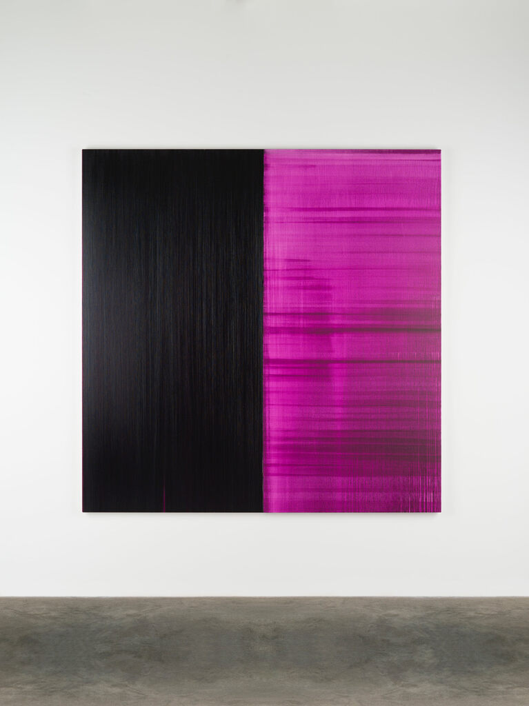 Callum Innes - Untitled Lamp Black / Amethyst, 2022